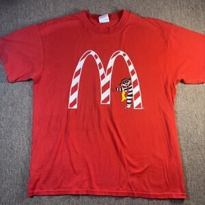 Vintage McDonald’s T-shirt Hamburgler Single Stitch Large Red Collectible